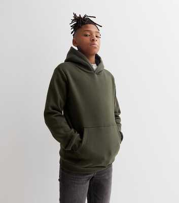 KIDS ONLY Dark Green Everything Connects Pocket Front Logo Hoodie