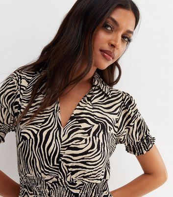 zebra print shirt dress tesco