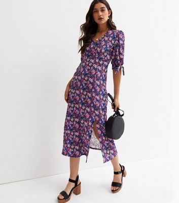 Fearne dream ditsy outlet cotton crinkle midi dress