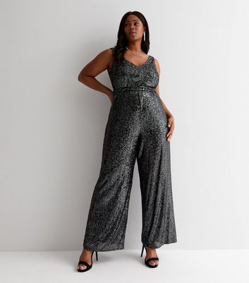 Sparkly jumpsuit cheap new look