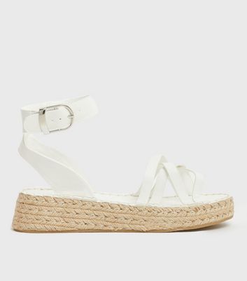 New look white outlet wedge sandals