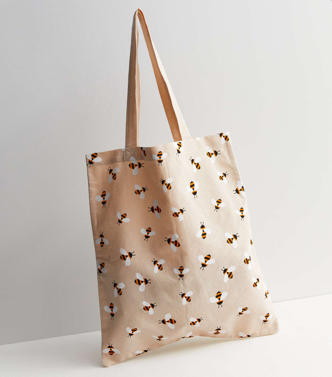 Off White Bee Print Canvas Bag
