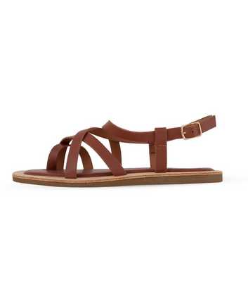 South Beach Tan Strappy Gladiator Sandals