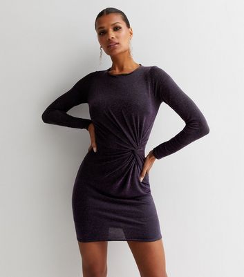 long sleeve bodycon dress new look