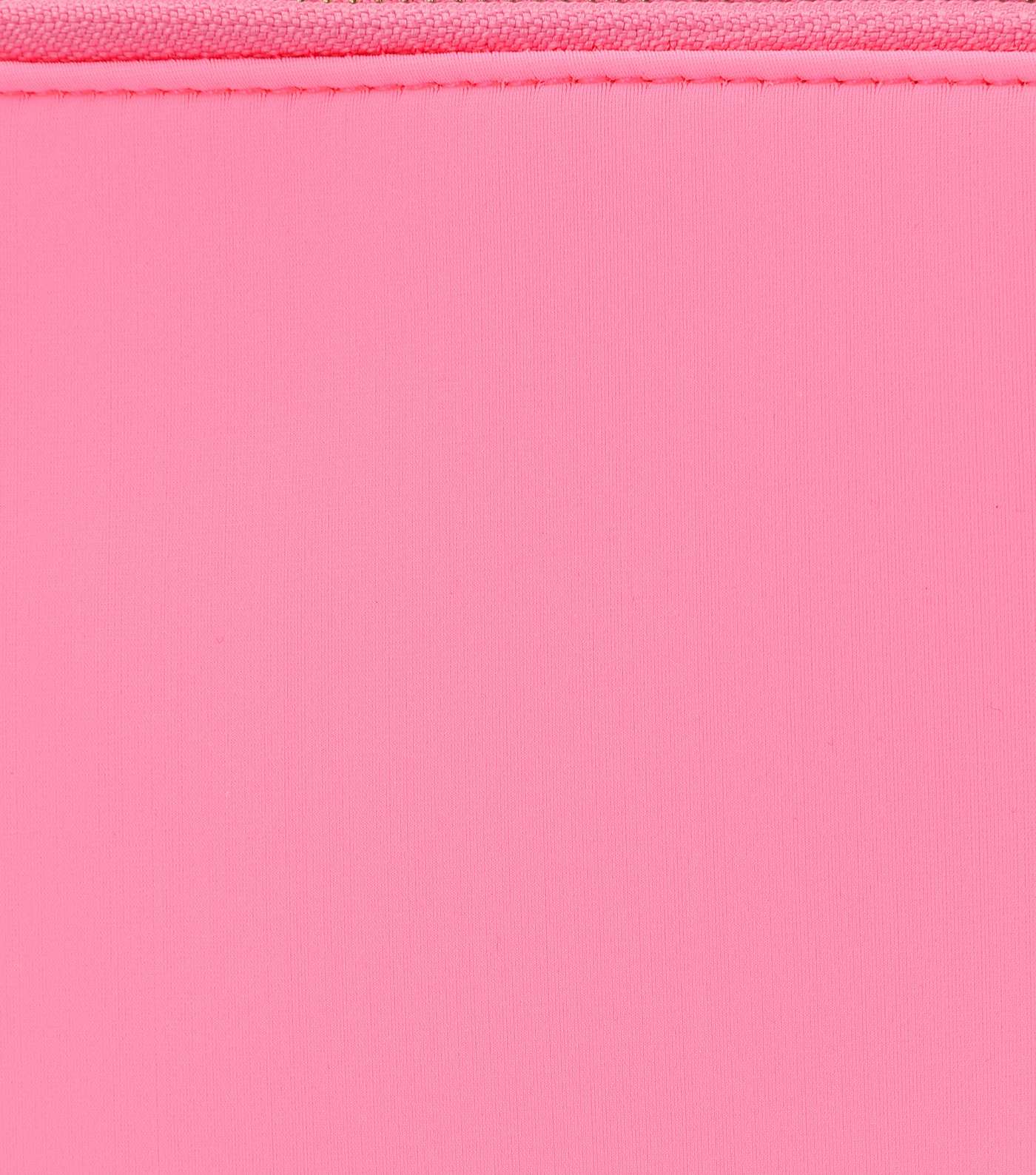 South Beach Bright Pink Wristlet Clutch Bag Image 3