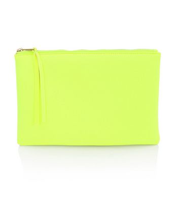 Yellow clutch 2025 bag new look