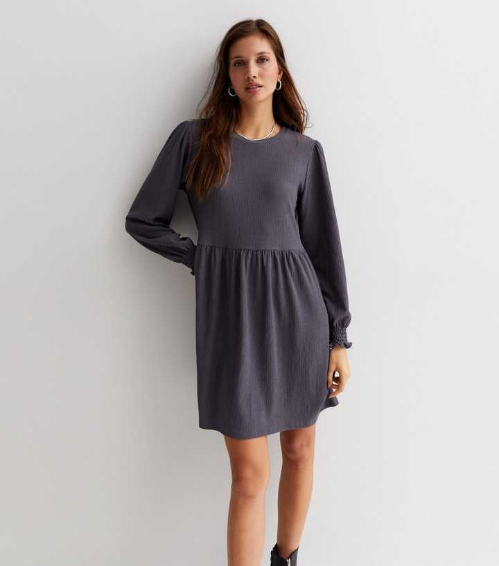 grey maternity dress Ingrid & Isabel V Neck Sweater Maternity Dress - Dark Gray main image 1