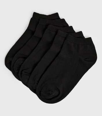 5 Pack Black Low Cut Trainer Socks