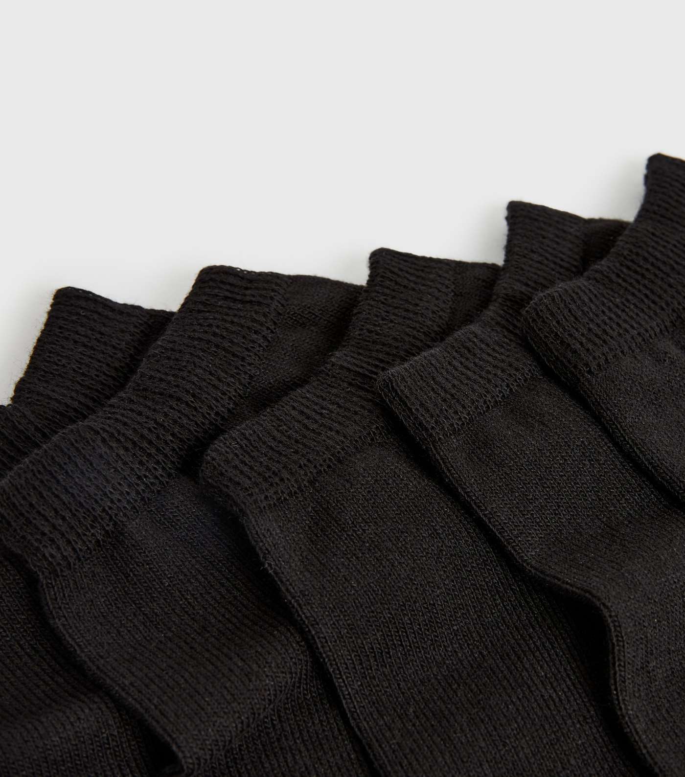 5 Pack Black Low Cut Trainer Socks Image 2
