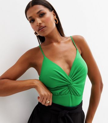 new look green bodysuit