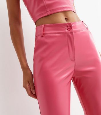 Womens Pink Leather  Faux Leather Pants  Leggings  Nordstrom