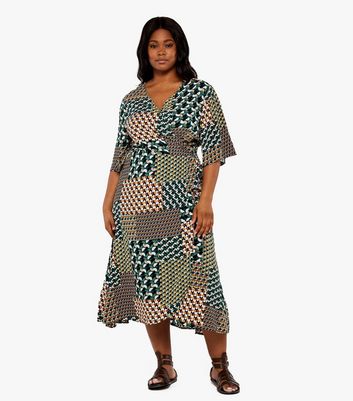 wrap summer midi dress