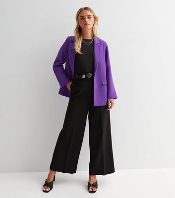 Purple on sale long blazer