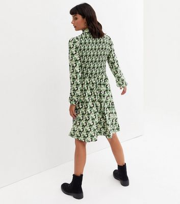 Warehouse daisy print midi best sale shirt dress