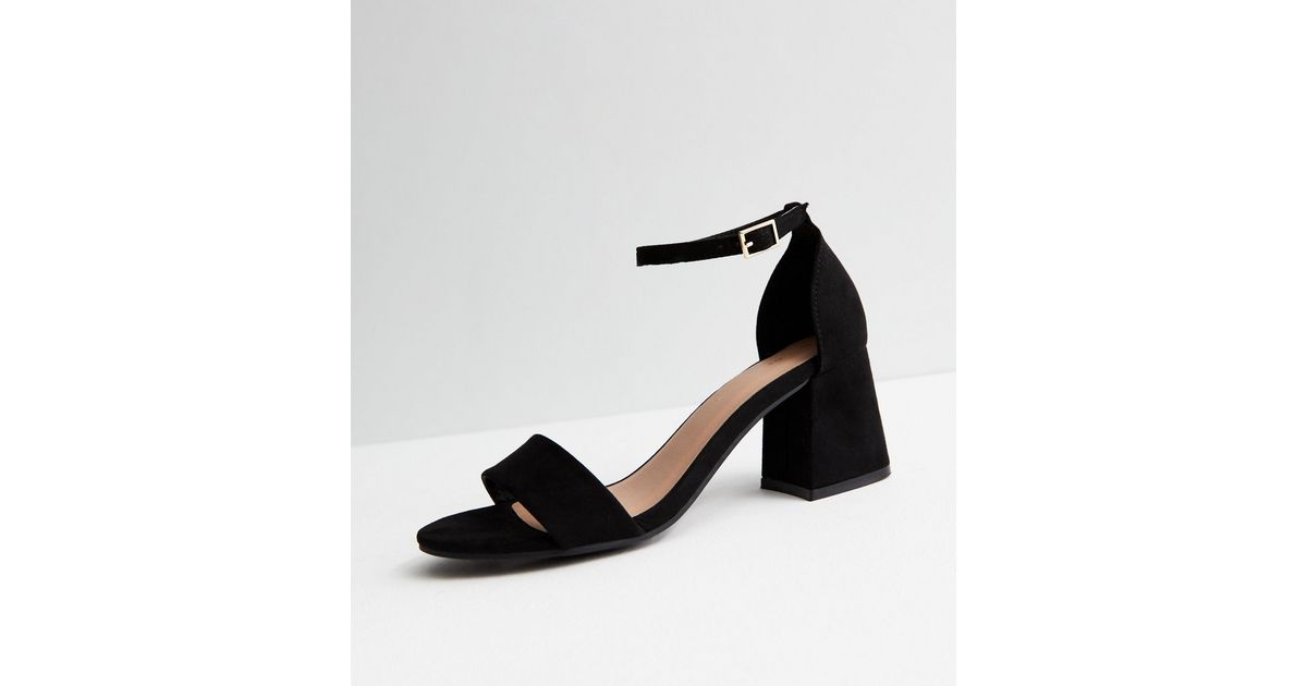 Comfy black block heels Clearance