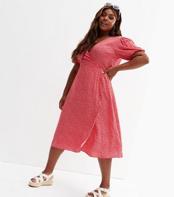 New look red ditsy clearance dress