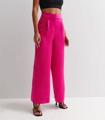 Twill utility trousers  Bright pink  Ladies  HM IN