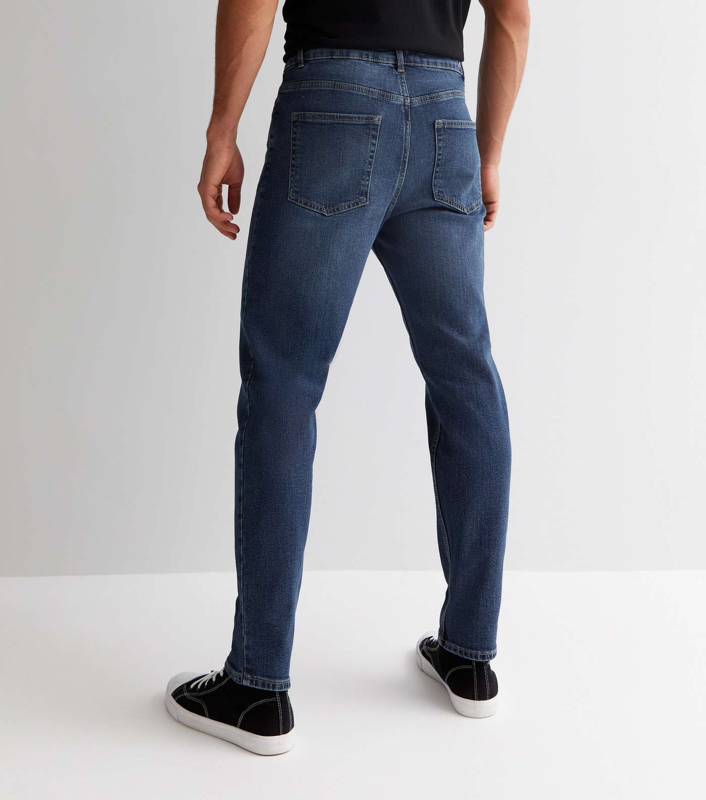 Bright Blue Tapered Jeans Image 4
