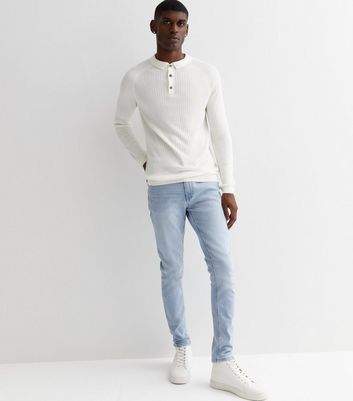 Light wash store skinny jeans men