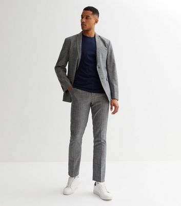 Buy Dark Grey Tailored Fit Trouser | Zodiac