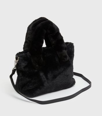 STAND Lola Teddy Faux Fur Tote Bag in Pink | Lyst