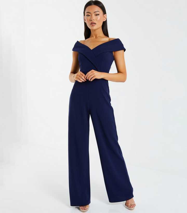 LONG SARONG PANTS JUMPSUIT - Navy blue