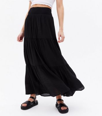 Black maxi 2024 skirt matalan