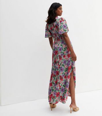 Gini London Green Floral Satin Short 