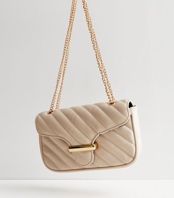 Quilted Chain Cross Body Bag | Boohoo UK