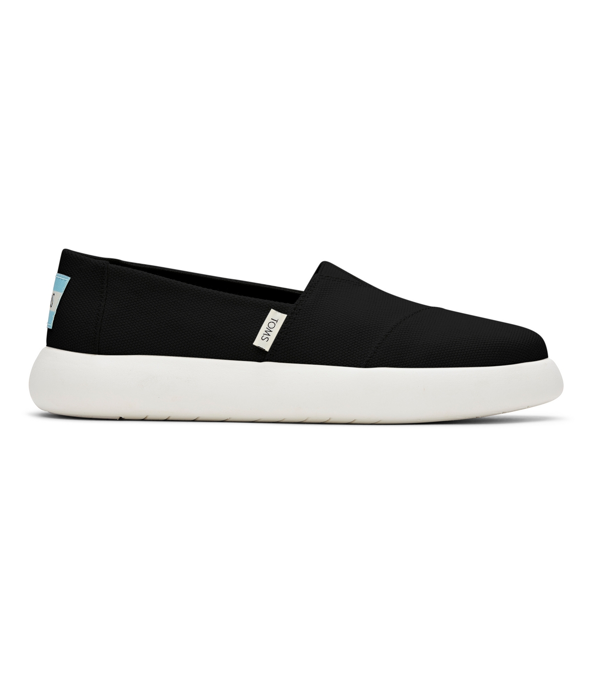 Women's Black Canvas Slip On Espadrilles Toms New Look