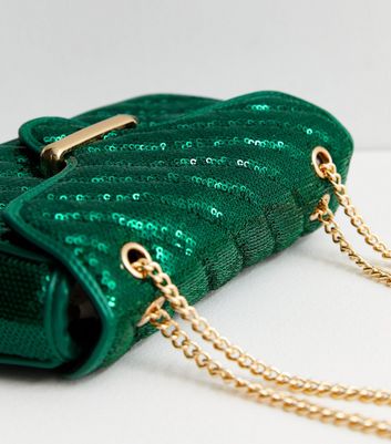 Emerald Green Sequin Bag - I Am Kréyol