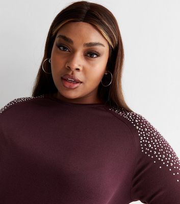 Plus size burgundy outlet sweater