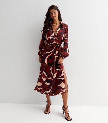 New look midi wrap 2025 dress