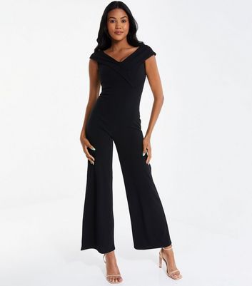 Ladies bardot sale jumpsuit