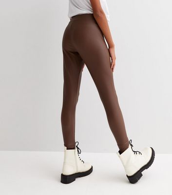 SOFT TOUCH FOOTED LEGGINGS - taupe brown | ZARA United States