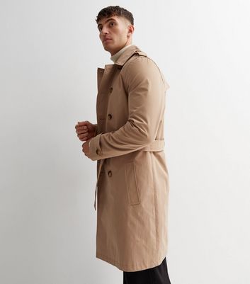 Tall mens trench on sale coat