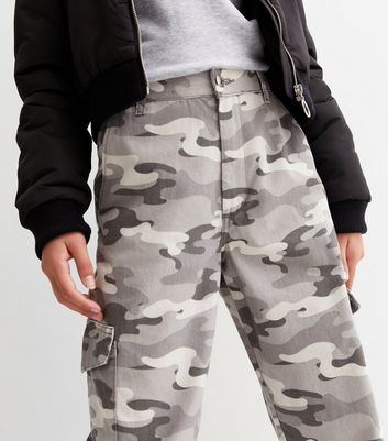 New look grey camo on sale trousers