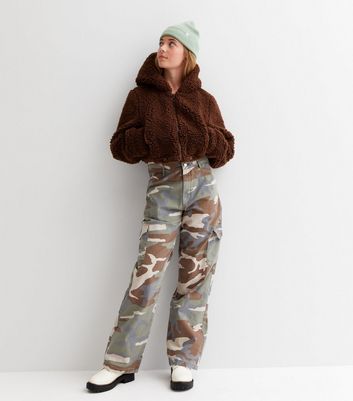 New Look summit panelled cargo trouser in camo  ASOS
