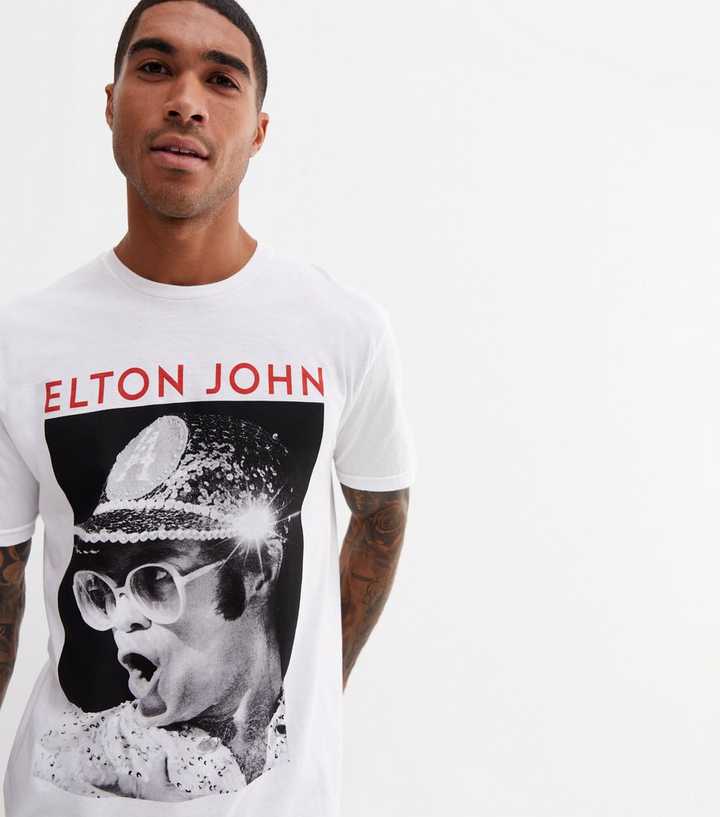 Striped Baseball Jersey - Elton John