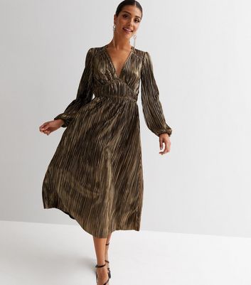 Basic long best sale sleeve midi dress