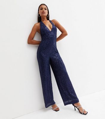 navy glitter jumpsuit