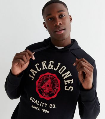 Jack jones black hoodie sale