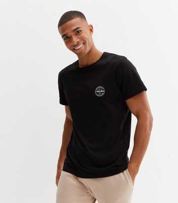 Jack & Jones Black Pocket Logo Crew Neck T-Shirt