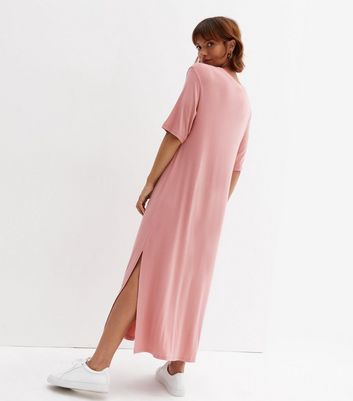 Oversized t shirt dress clearance pink