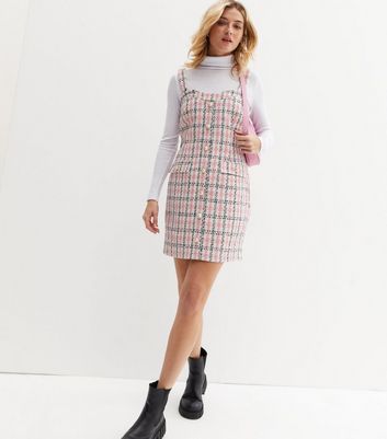 Boucle pinafore clearance dress