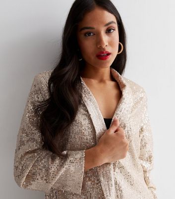 petite sequin jacket