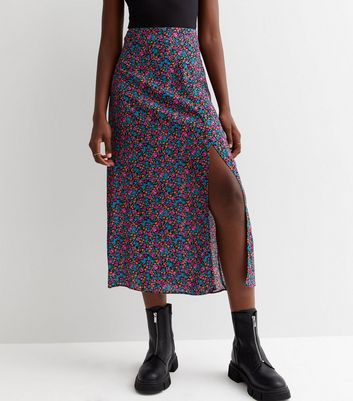 ON SALE Ivy League Split-Hem Pull-On Skirt (Blossom) main image 1