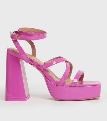 Light pink suede court shoes NewLook 4.5” heels... - Depop