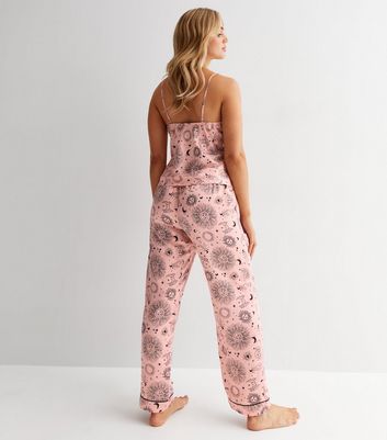 satin cami trouser pyjama set