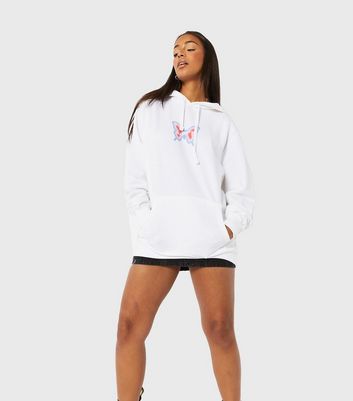 Missguided white clearance hoodie